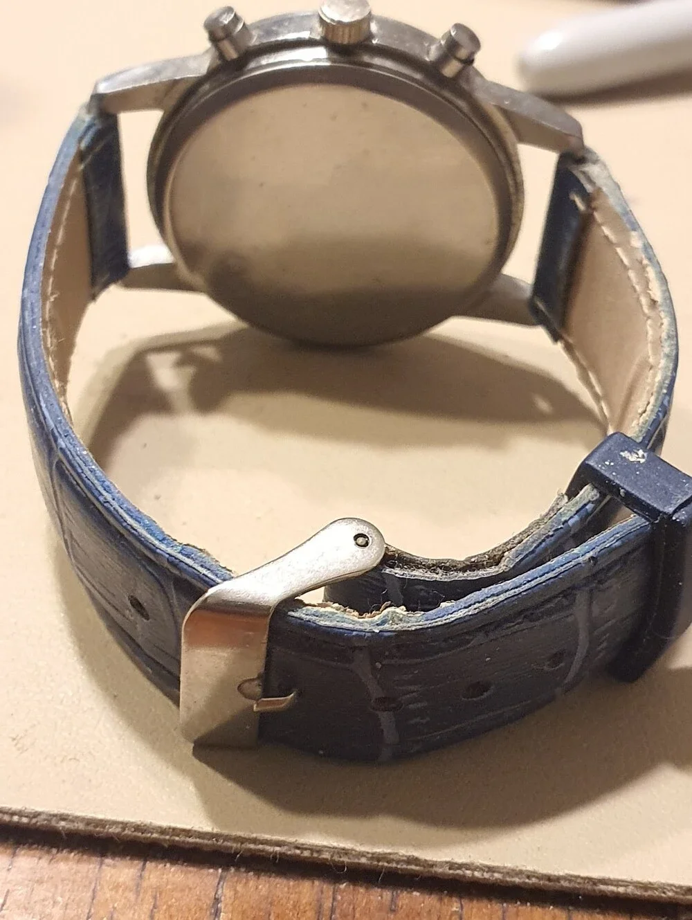 10/$20 SHSHD PRC 200 Silver/Blue Leather Men's Watch